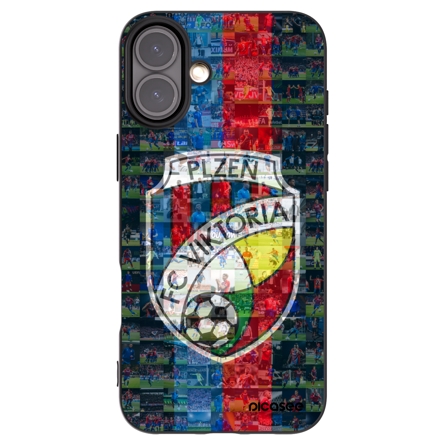 Picasee silikonový černý obal pro Apple iPhone 16 Plus - FC Viktoria Plzeň A