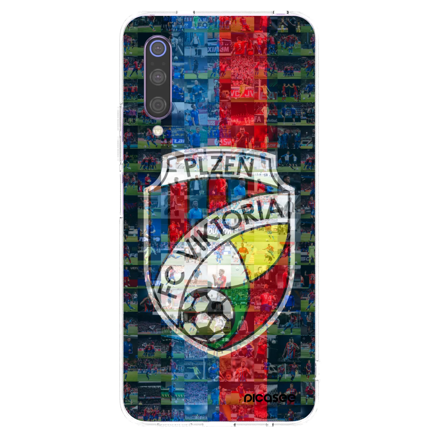 Picasee silikonový průhledný obal pro Xiaomi Mi 9 - FC Viktoria Plzeň A