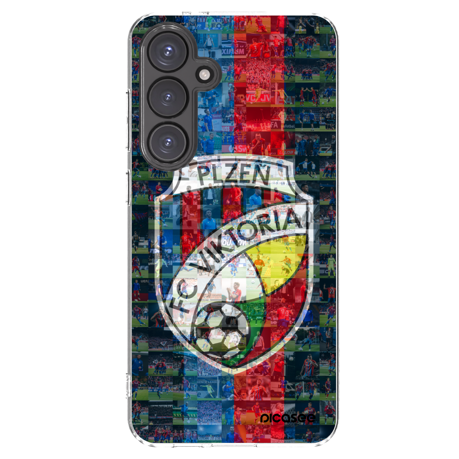 Picasee silikonový průhledný obal pro Samsung Galaxy S24 FE S721B - FC Viktoria Plzeň A