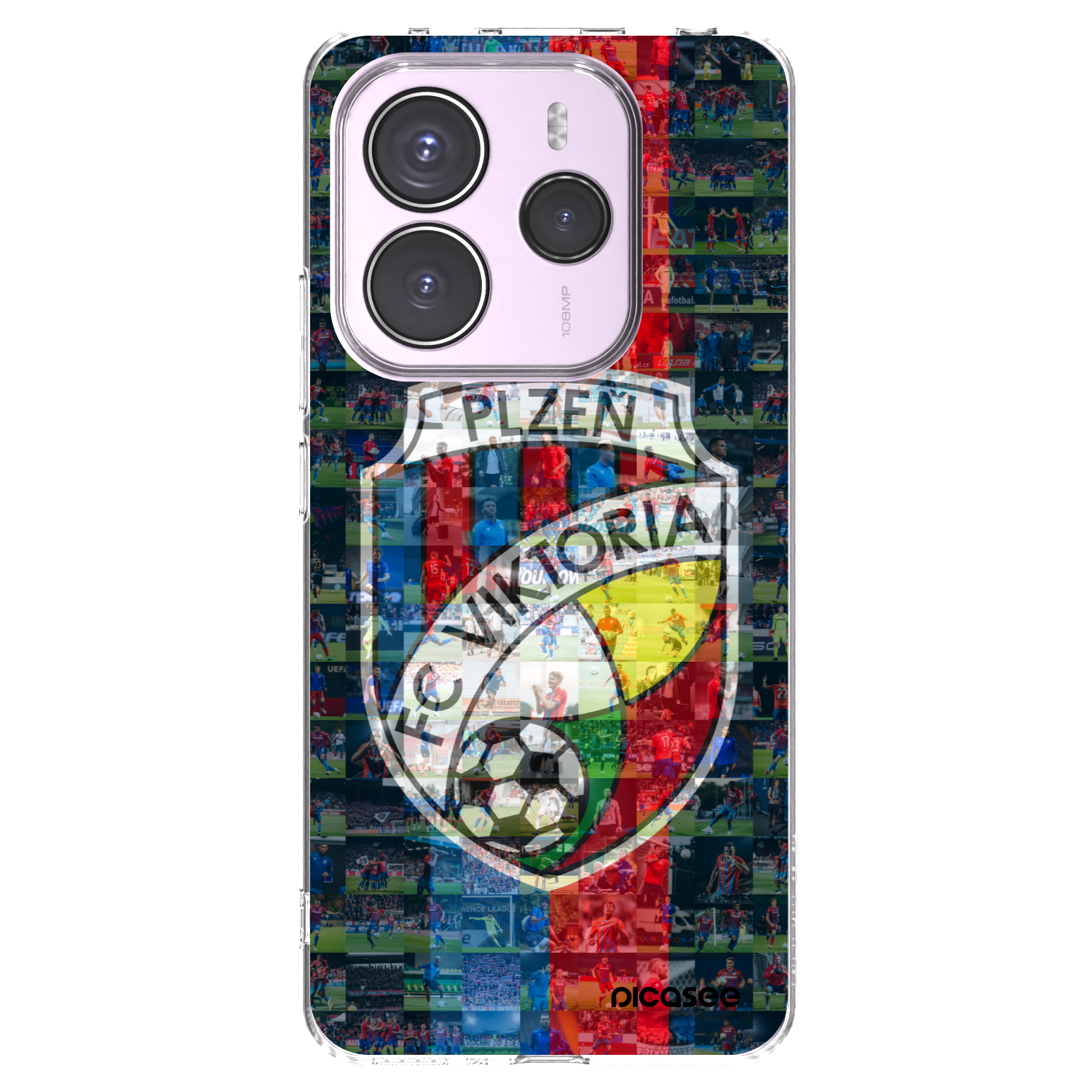 Picasee silikonový průhledný obal pro Xiaomi Redmi Note 14 5G - FC Viktoria Plzeň A