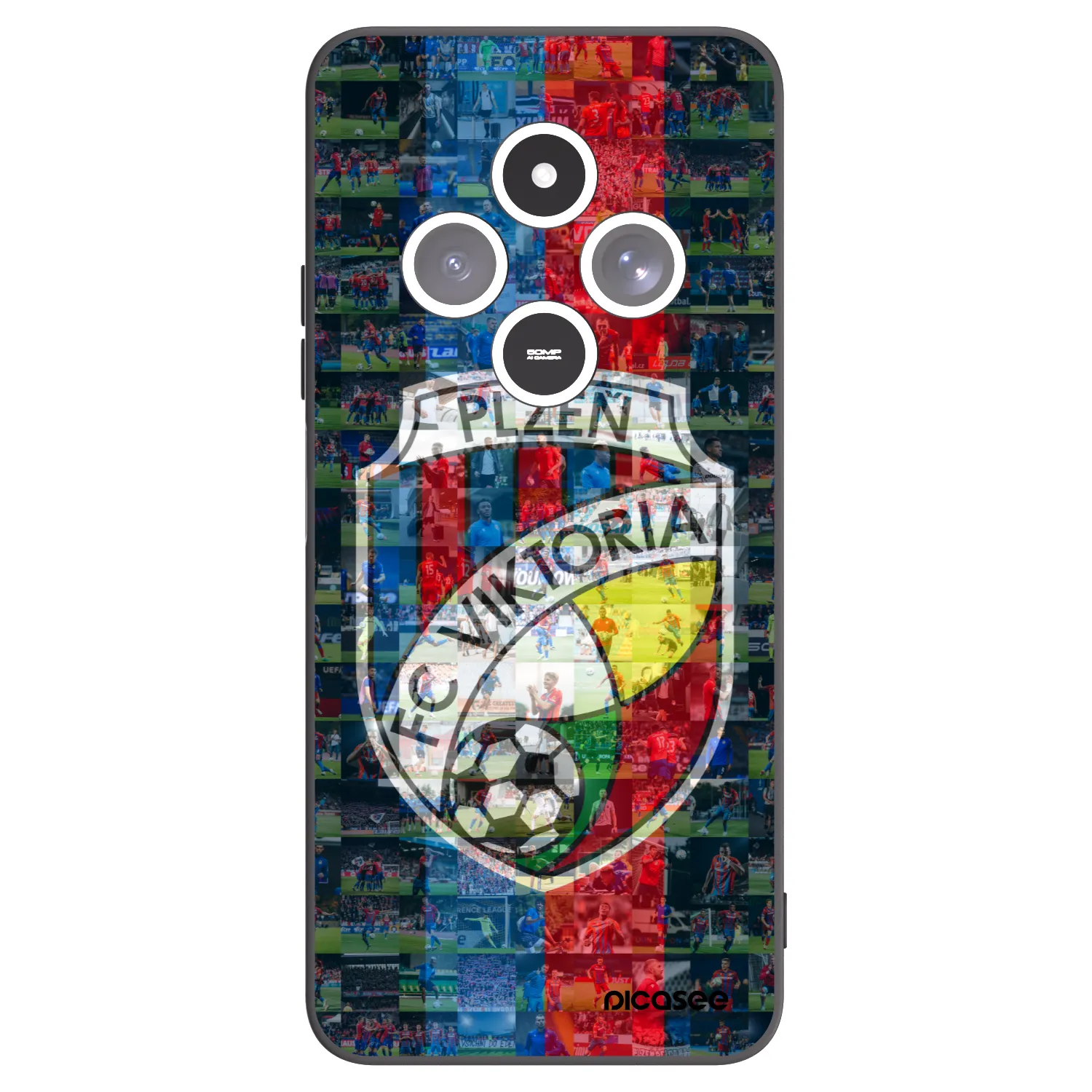 Picasee silikonový černý obal pro Xiaomi Redmi 14C - FC Viktoria Plzeň A