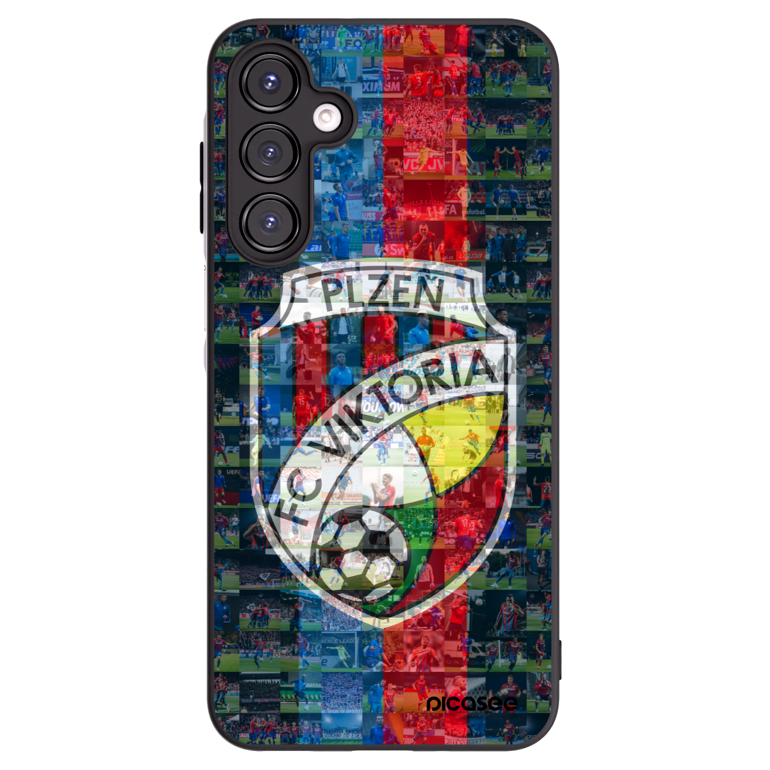 Picasee silikonový černý obal pro Samsung Galaxy A16 5G - FC Viktoria Plzeň A