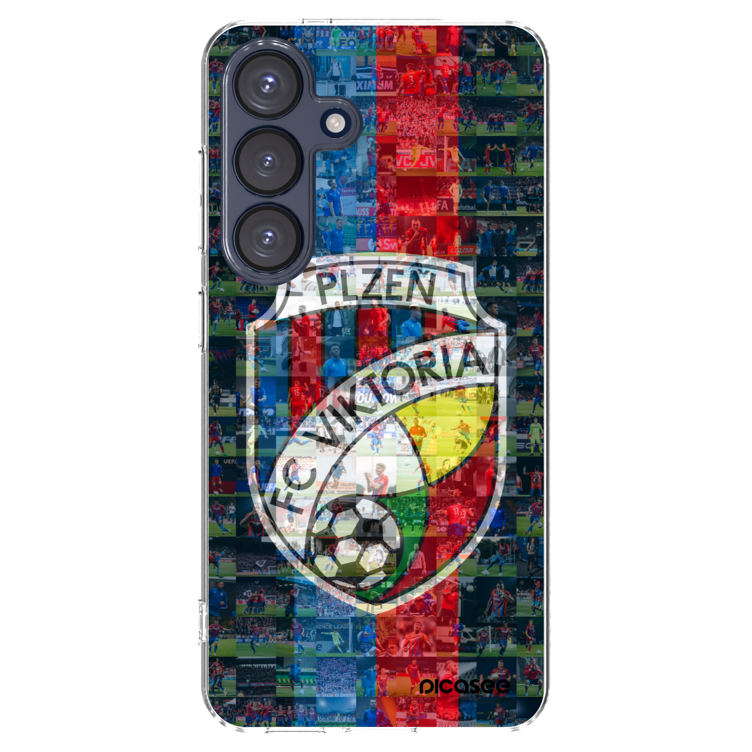 Picasee silikonový průhledný obal pro Samsung Galaxy S25 5G - FC Viktoria Plzeň A