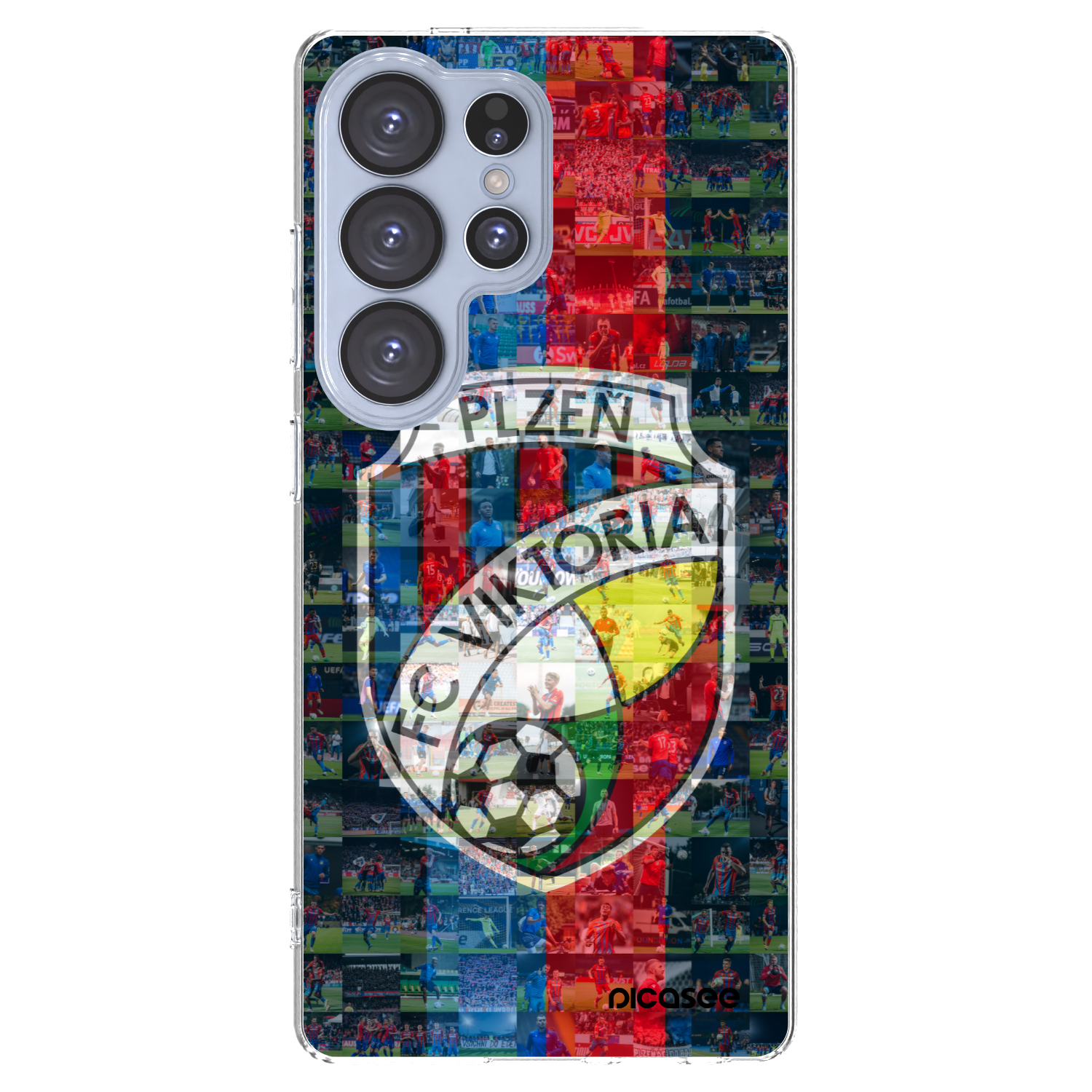 Picasee silikonový průhledný obal pro Samsung Galaxy S25 Ultra 5G - FC Viktoria Plzeň A