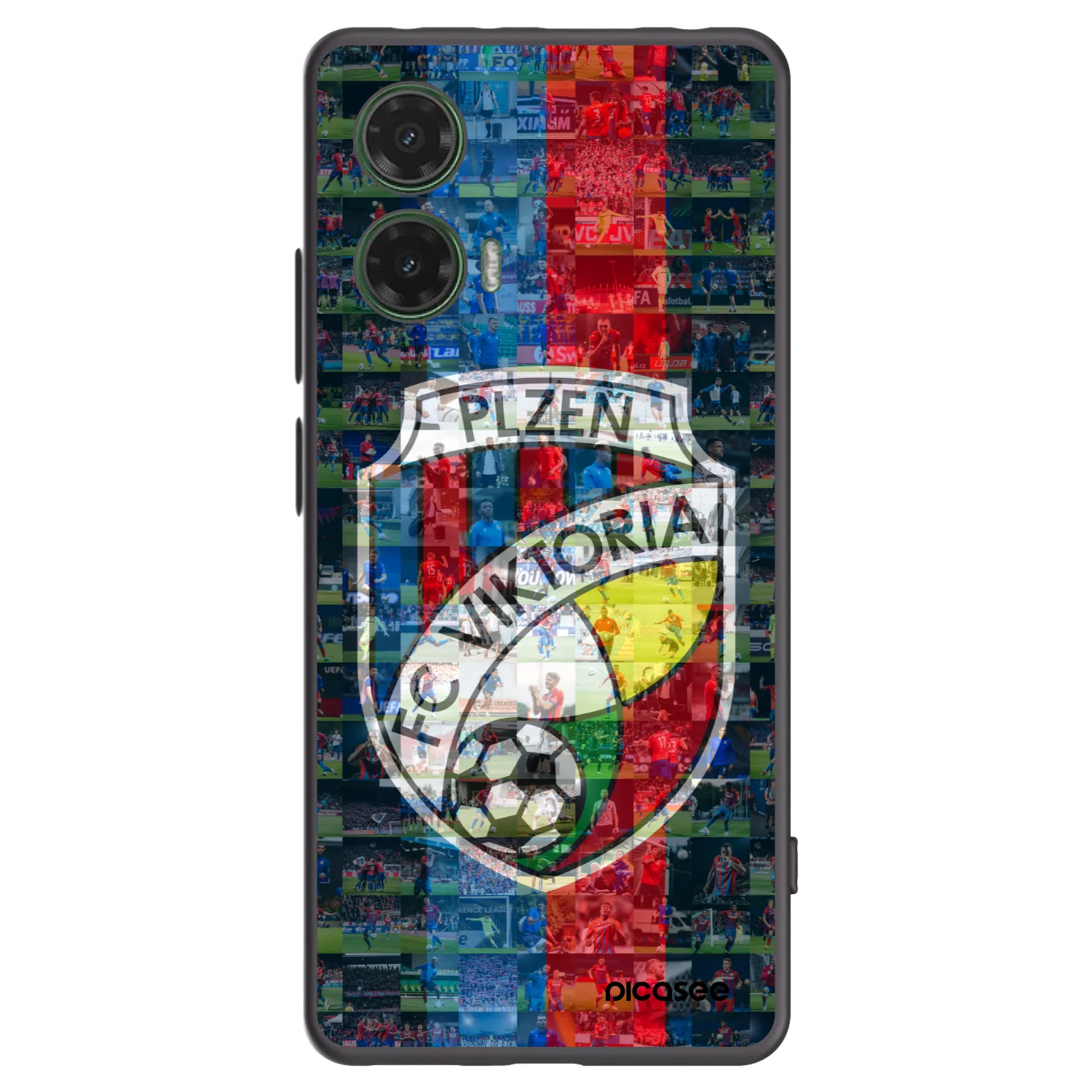 Picasee silikonový černý obal pro Motorola Moto G35 5G - FC Viktoria Plzeň A
