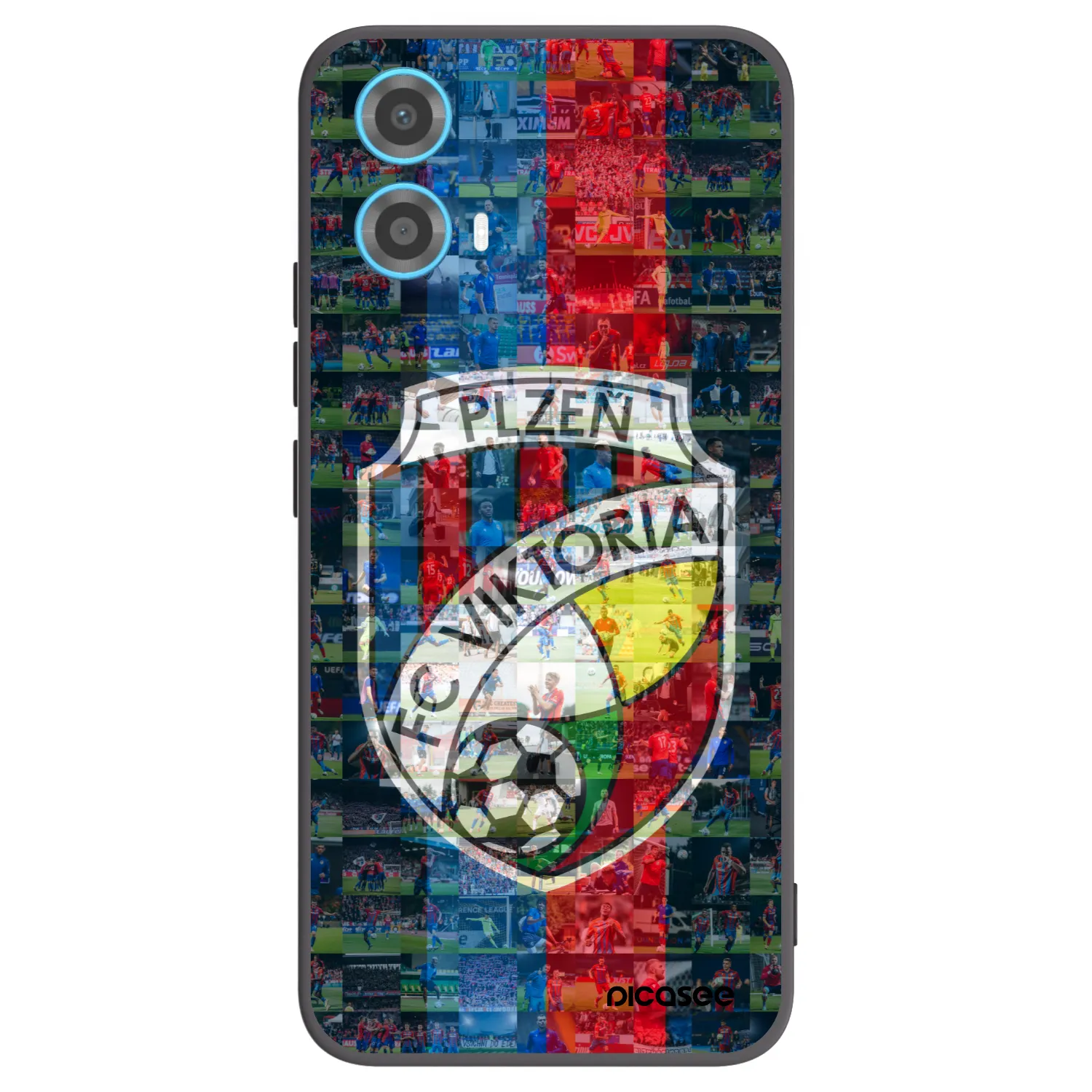 Picasee silikonový černý obal pro Motorola Moto G34 5G - FC Viktoria Plzeň A
