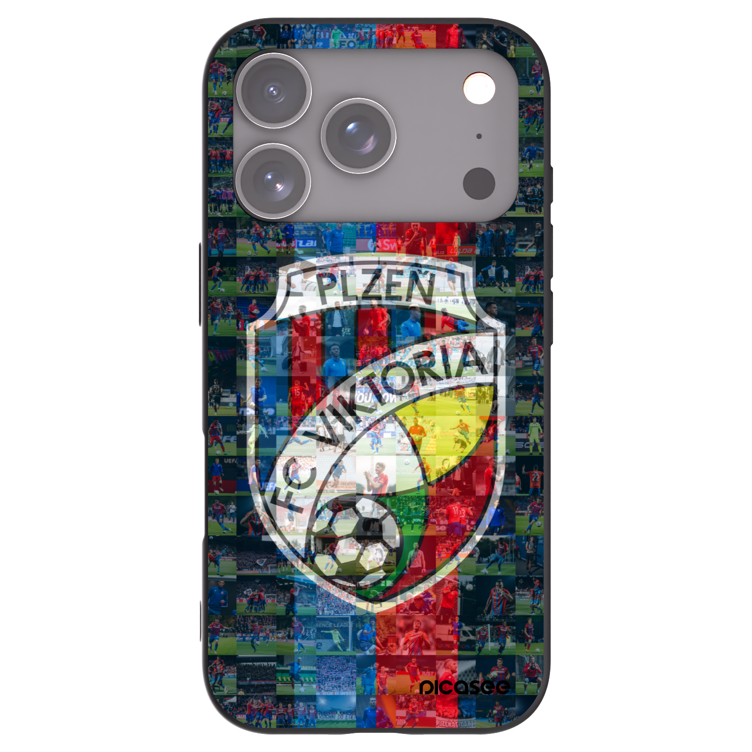 Picasee silikonový černý obal pro Apple iPhone 17 Pro - FC Viktoria Plzeň A