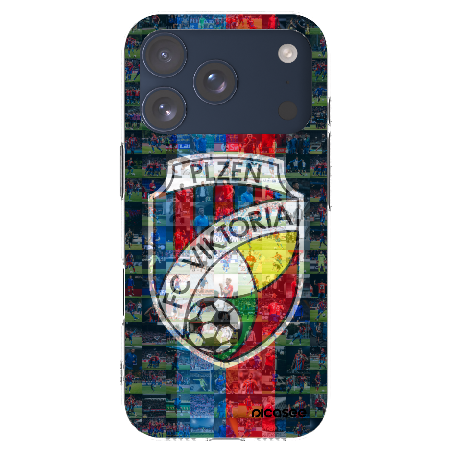Picasee silikonový průhledný obal pro Apple iPhone 17 Pro - FC Viktoria Plzeň A