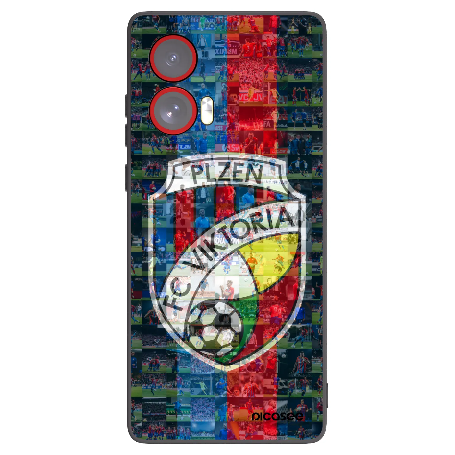 Picasee silikonový černý obal pro Motorola Edge 50 Fusion - FC Viktoria Plzeň A