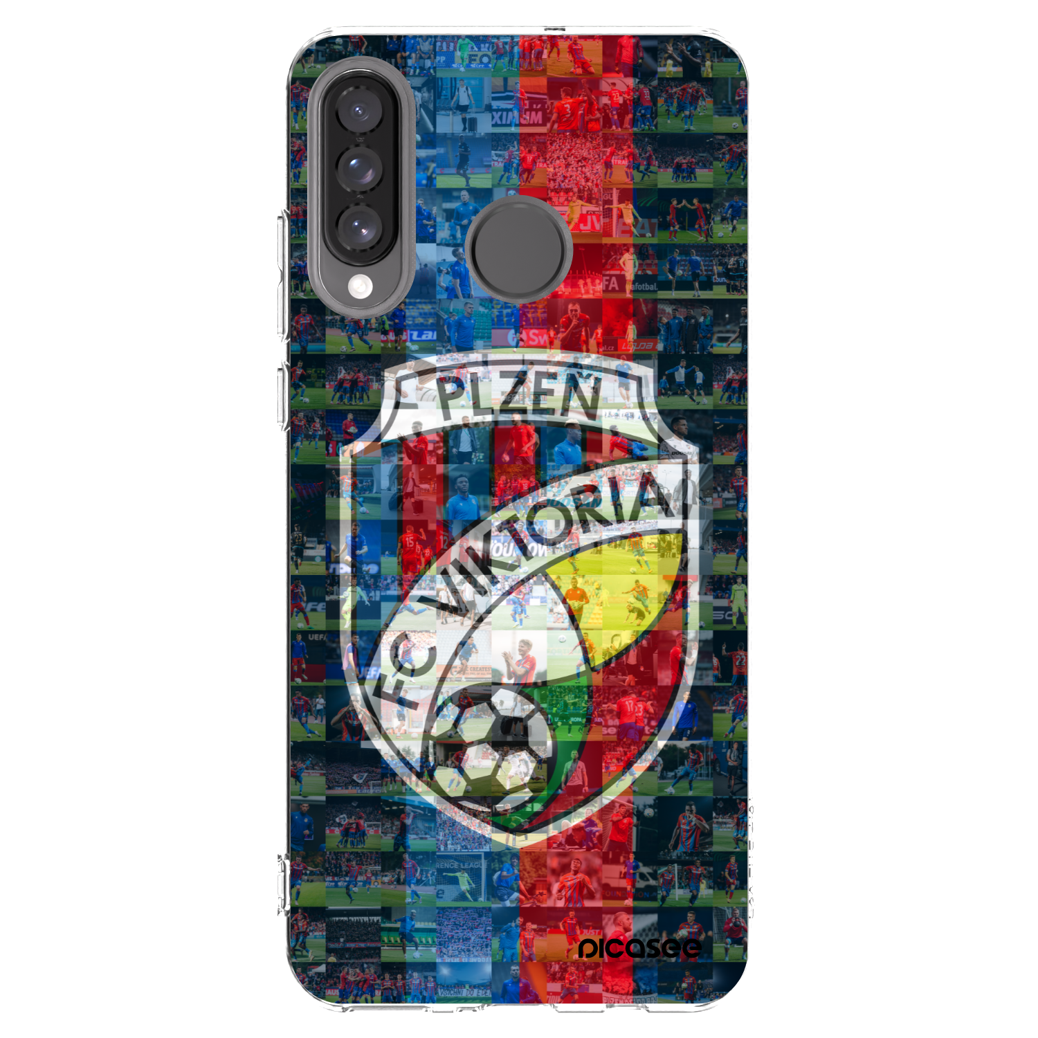 Picasee silikonový průhledný obal pro Huawei P30 Lite - FC Viktoria Plzeň A