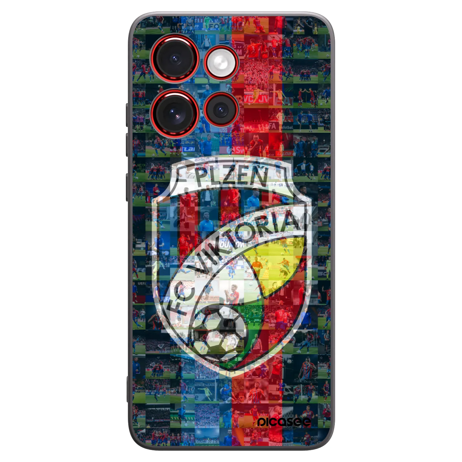 Picasee silikonový černý obal pro Motorola Edge 60 Neo 5G - FC Viktoria Plzeň A