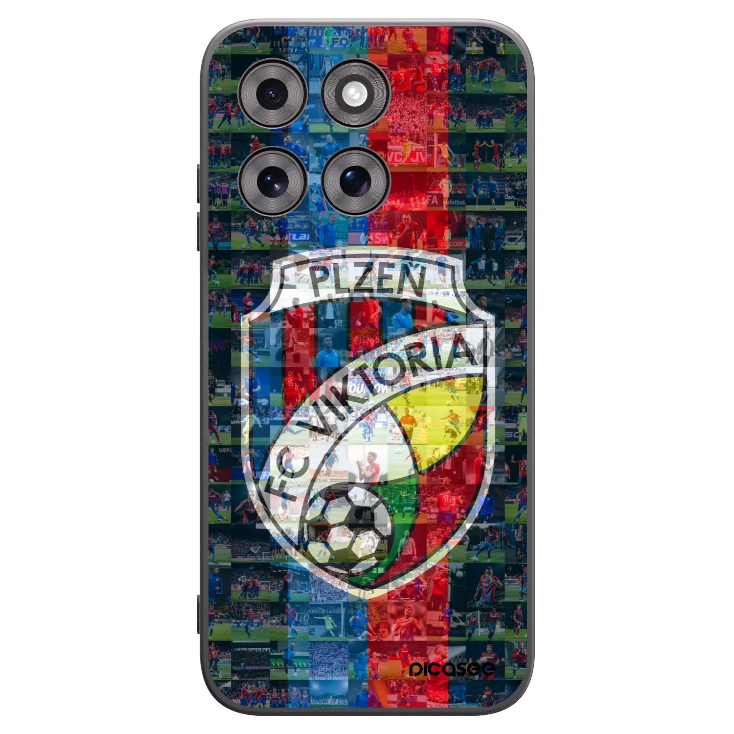 Picasee silikonový černý obal pro Motorola Moto G77 - FC Viktoria Plzeň A