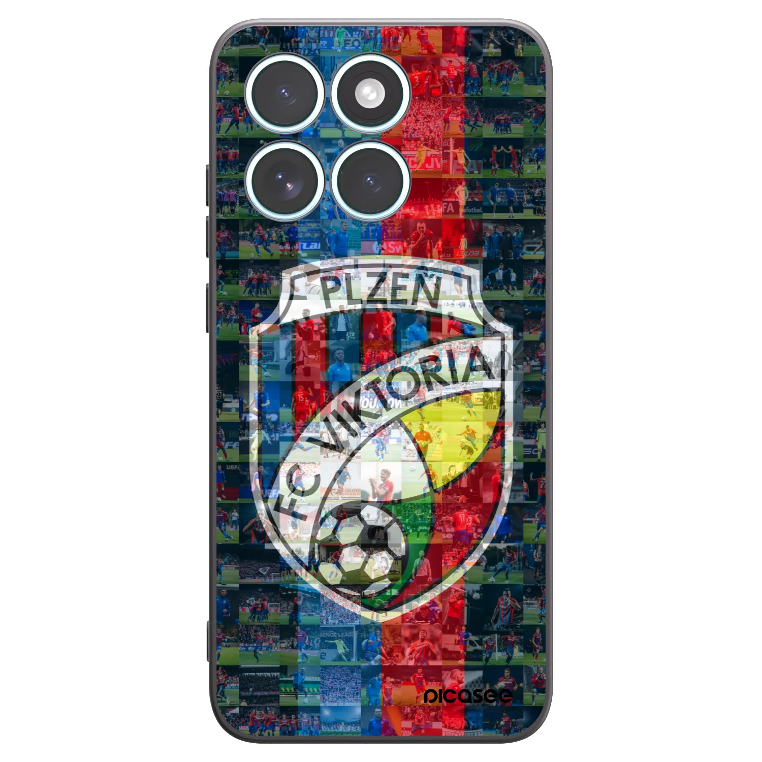 Picasee silikonový černý obal pro Motorola Edge 70 Fusion - FC Viktoria Plzeň A