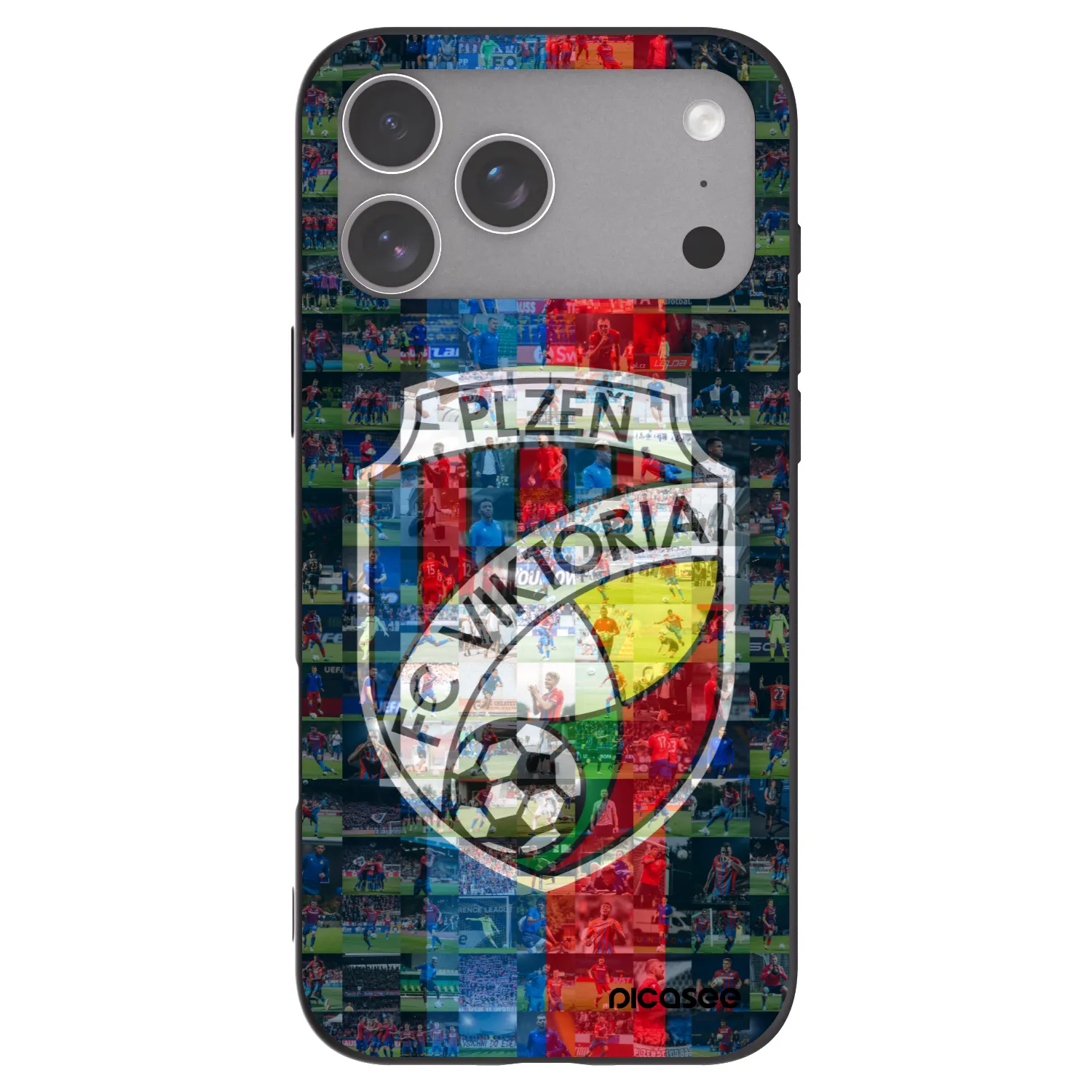 Picasee silikonový černý obal pro Apple iPhone 18 Pro Max - FC Viktoria Plzeň A