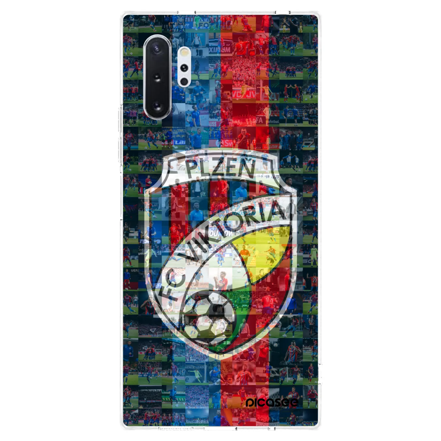 Picasee silikonový průhledný obal pro Samsung Galaxy Note 10+ N975F - FC Viktoria Plzeň A