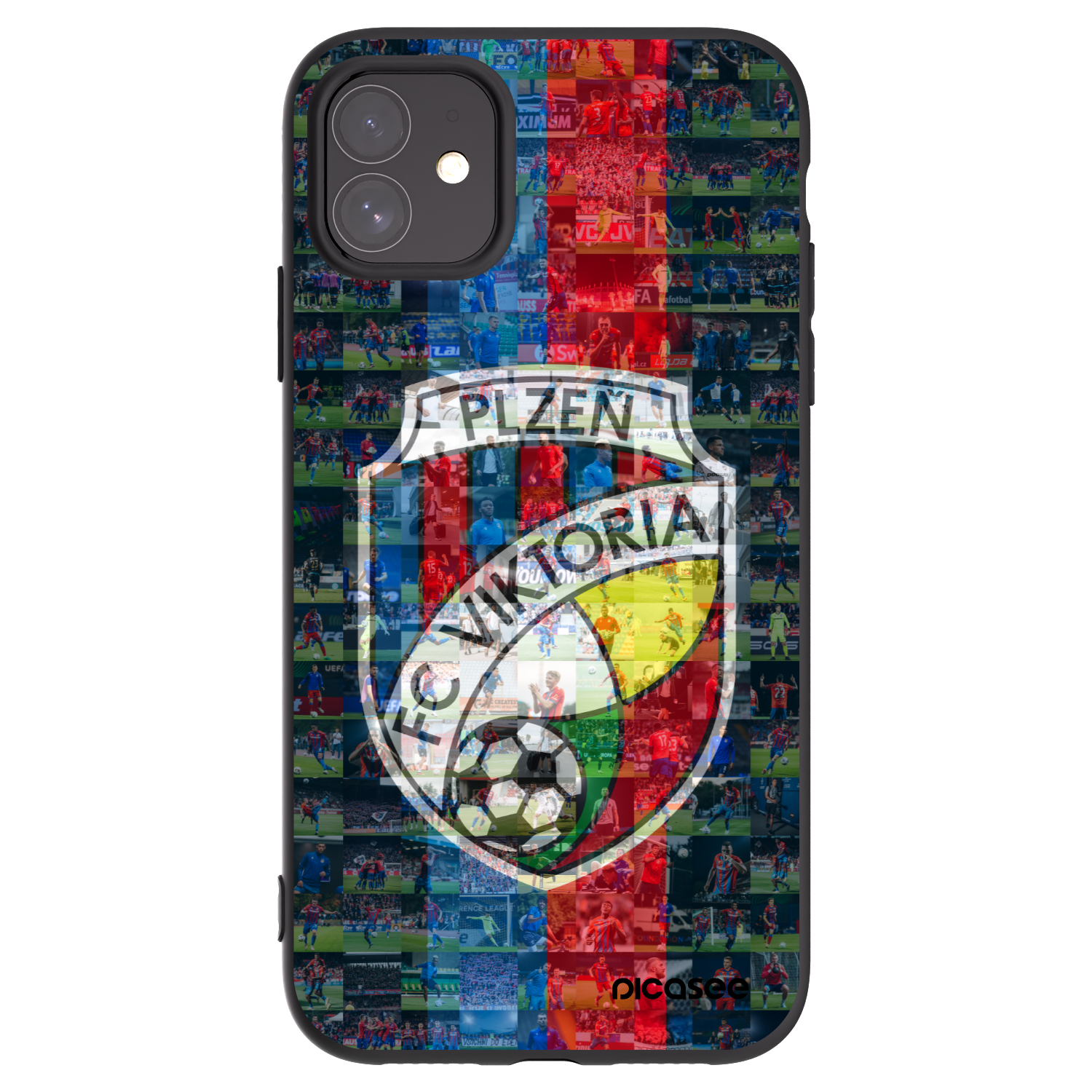 Picasee silikonový černý obal pro Apple iPhone 11 - FC Viktoria Plzeň A