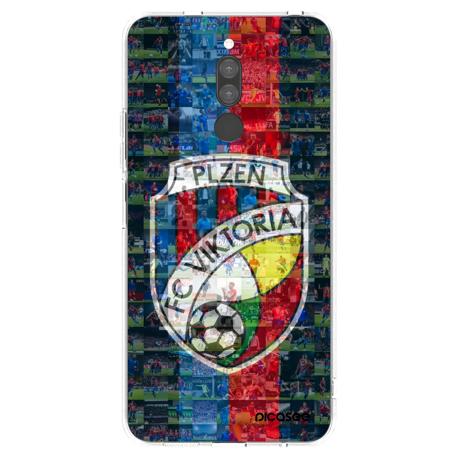 Picasee silikonový průhledný obal pro Xiaomi Redmi 8 - FC Viktoria Plzeň A