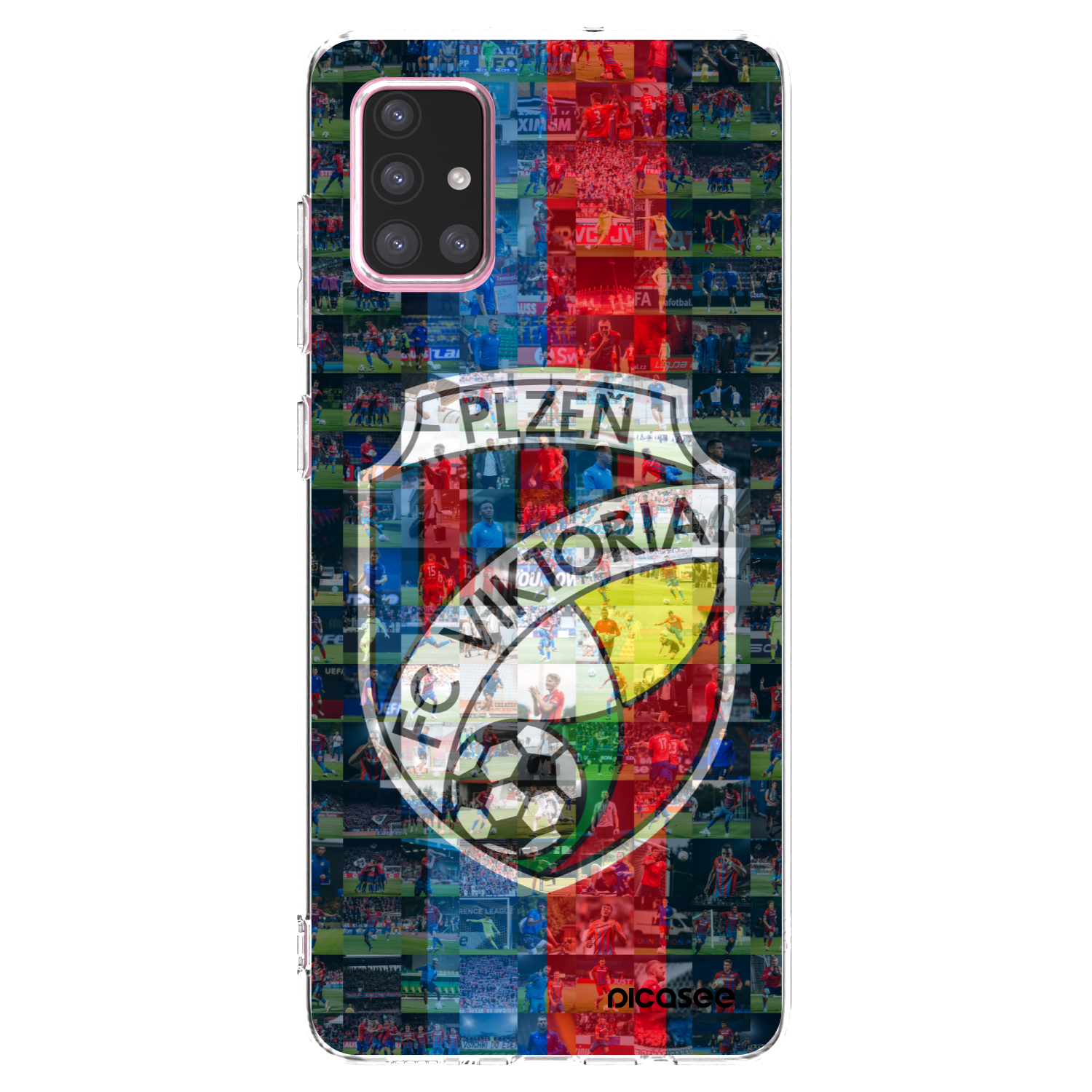 Picasee silikonový průhledný obal pro Samsung Galaxy A71 A715F - FC Viktoria Plzeň A