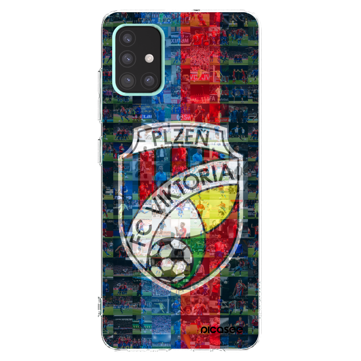 Picasee silikonový průhledný obal pro Samsung Galaxy A51 A515F - FC Viktoria Plzeň A