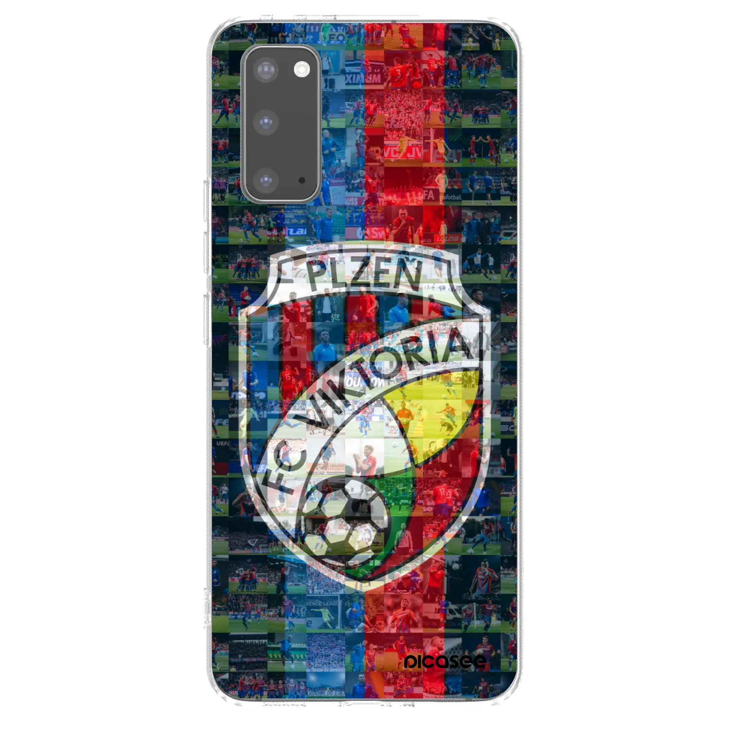 Picasee silikonový průhledný obal pro Samsung Galaxy S20 G980F - FC Viktoria Plzeň A