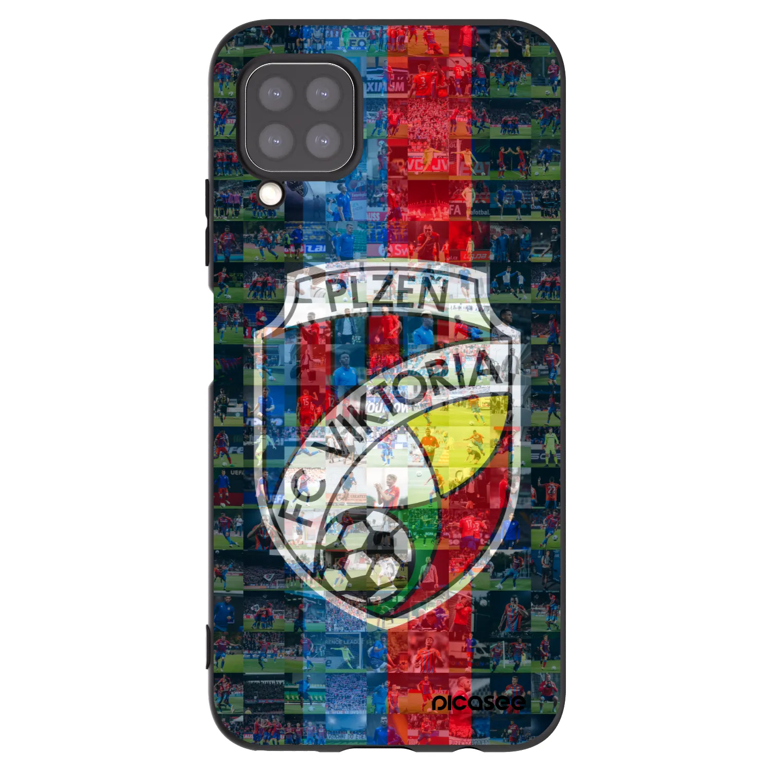 Picasee silikonový černý obal pro Huawei P40 Lite - FC Viktoria Plzeň A