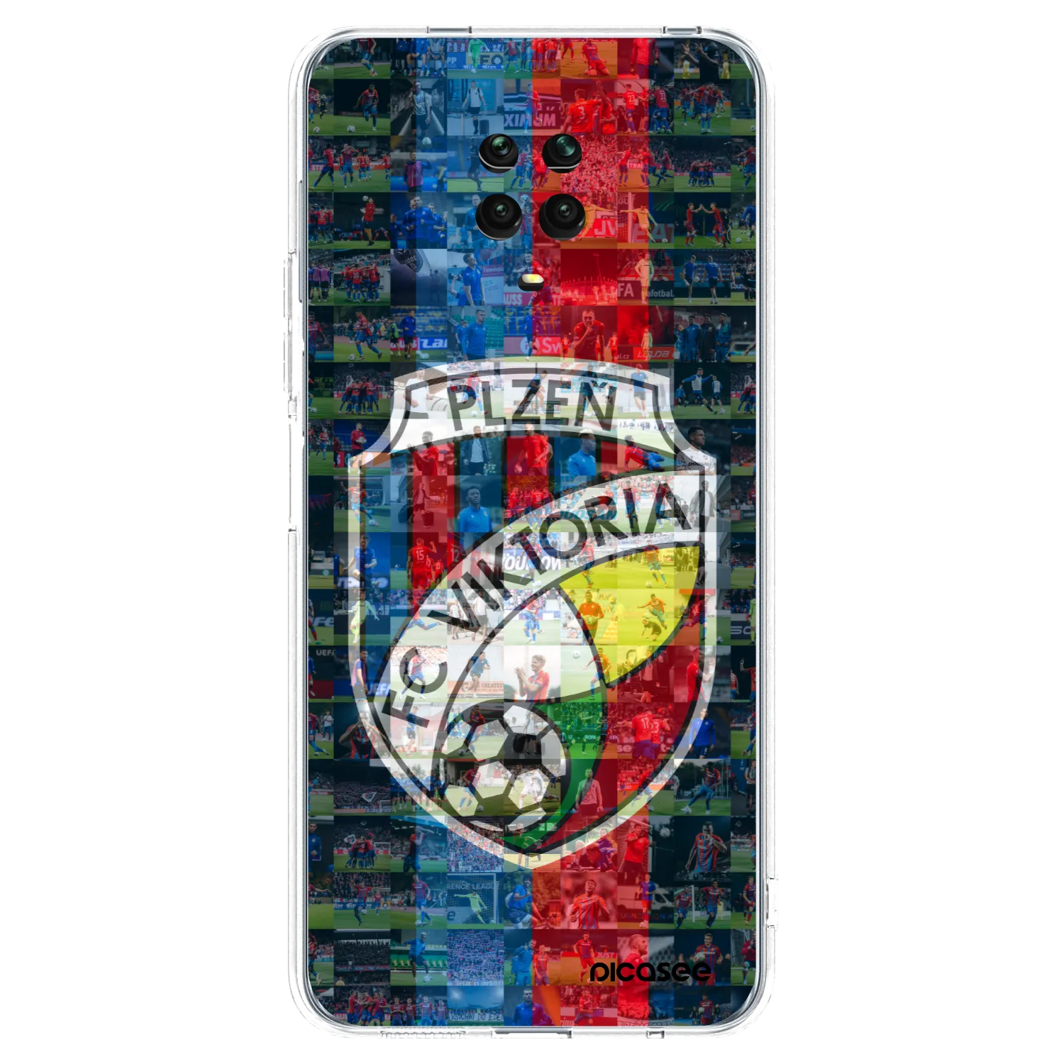 Picasee silikonový průhledný obal pro Xiaomi Redmi Note 9 Pro - FC Viktoria Plzeň A