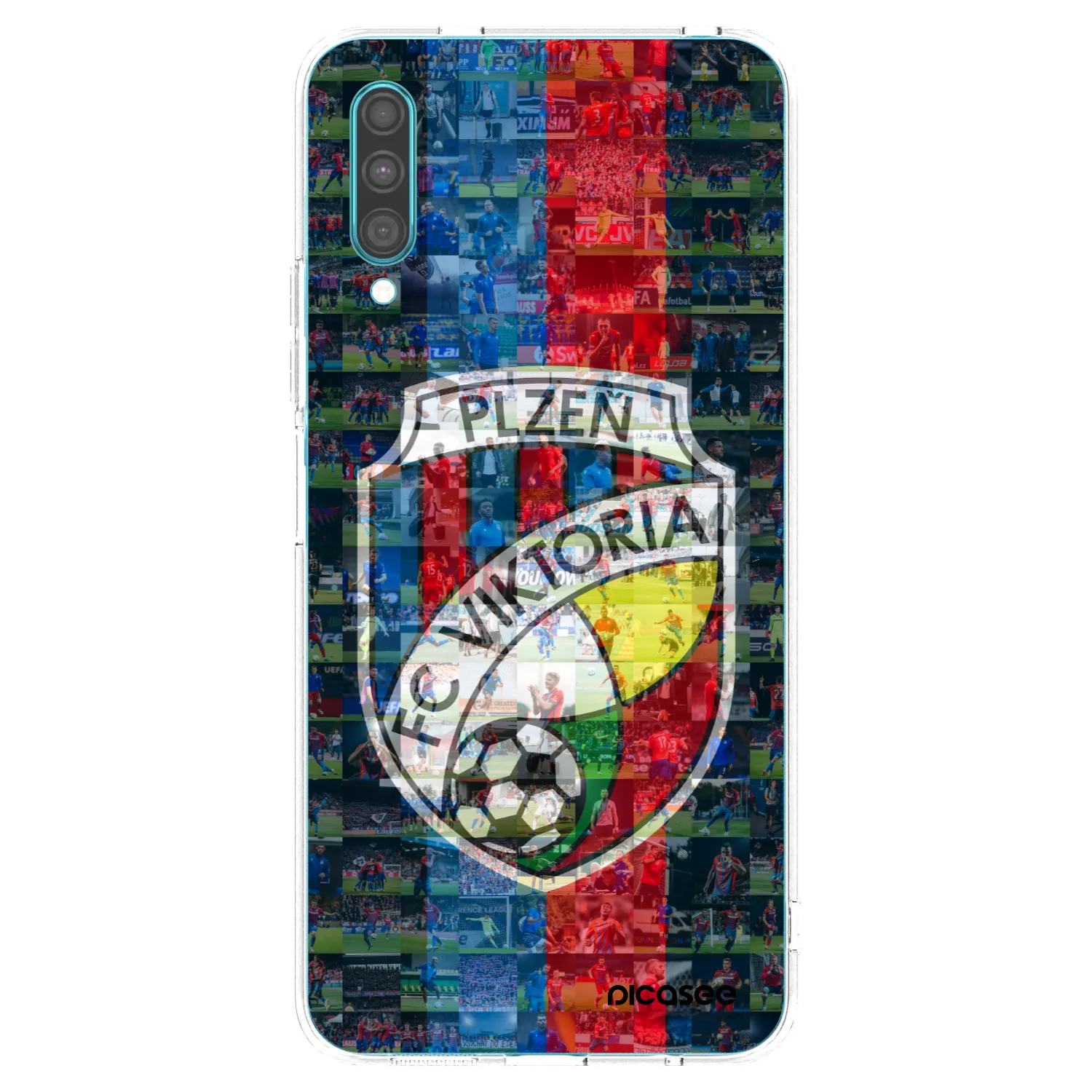 Picasee silikonový průhledný obal pro Samsung Galaxy A30s A307F - FC Viktoria Plzeň A