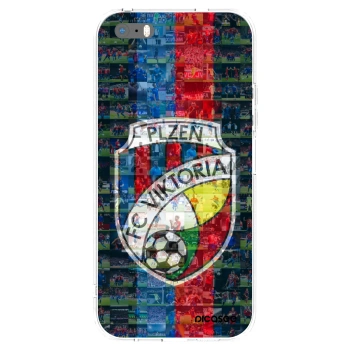 Picasee silikonový průhledný obal pro Apple iPhone 5/5S/SE - FC Viktoria Plzeň A