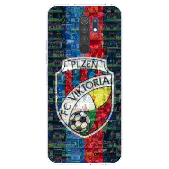 Picasee silikonový průhledný obal pro Xiaomi Redmi 9 - FC Viktoria Plzeň A