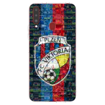 Picasee silikonový průhledný obal pro Samsung Galaxy A20s - FC Viktoria Plzeň A