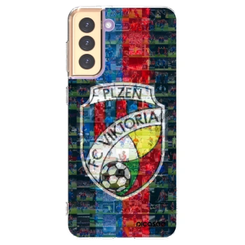 Picasee silikonový průhledný obal pro Samsung Galaxy S21+ 5G G996F - FC Viktoria Plzeň A