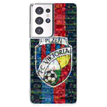 Picasee silikonový průhledný obal pro Samsung Galaxy S21 Ultra 5G G998B - FC Viktoria Plzeň A