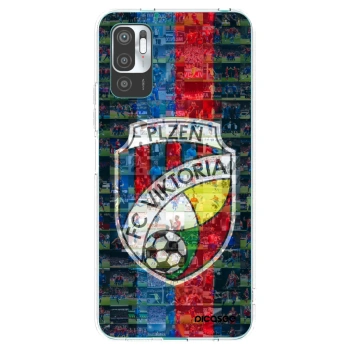 Picasee silikonový průhledný obal pro Xiaomi Redmi Note 10 5G - FC Viktoria Plzeň A