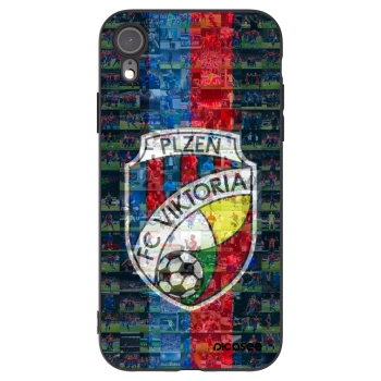 Picasee silikonový černý obal pro Apple iPhone XR - FC Viktoria Plzeň A