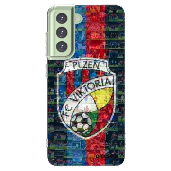 Picasee silikonový průhledný obal pro Samsung Galaxy S21 FE 5G - FC Viktoria Plzeň A