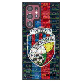 Picasee silikonový černý obal pro Samsung Galaxy S22 Ultra 5G - FC Viktoria Plzeň A