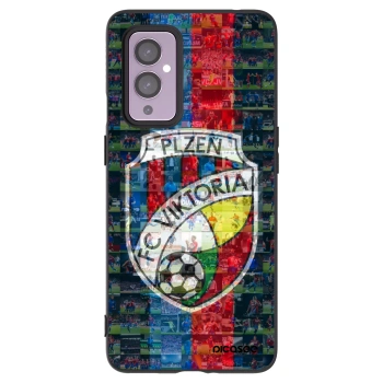 Picasee silikonový černý obal pro OnePlus 9 - FC Viktoria Plzeň A