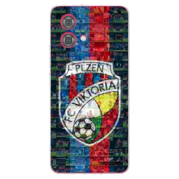 Picasee silikonový průhledný obal pro Motorola Moto G84 5G - FC Viktoria Plzeň A