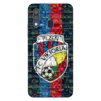 Picasee silikonový průhledný obal pro Samsung Galaxy A40 A405F - FC Viktoria Plzeň A