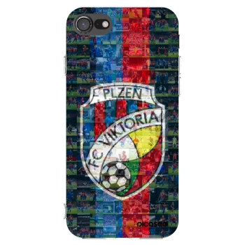 Picasee silikonový průhledný obal pro Apple iPhone 8 - FC Viktoria Plzeň A