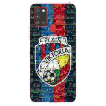 Picasee silikonový průhledný obal pro Samsung Galaxy A21s - FC Viktoria Plzeň A