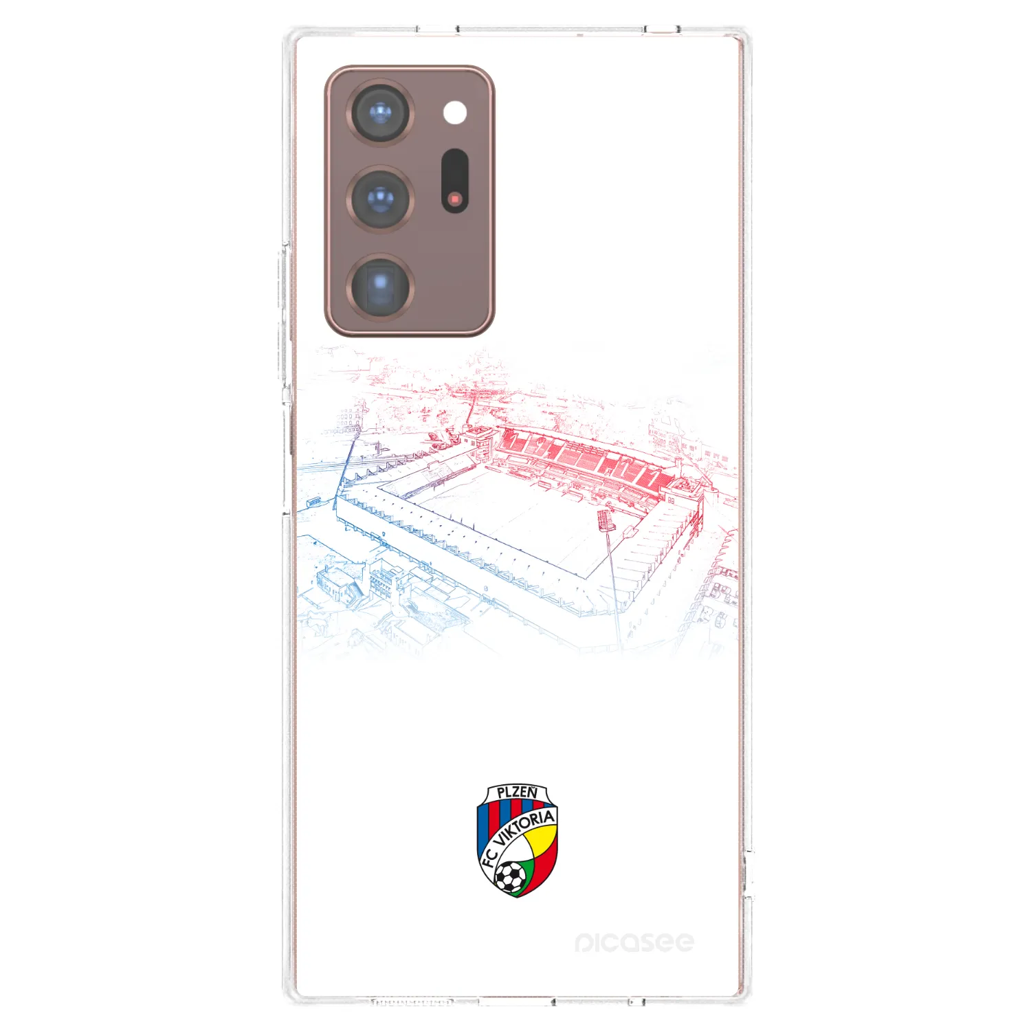 Picasee silikonový průhledný obal pro Samsung Galaxy Note 20 Ultra - FC Viktoria Plzeň C