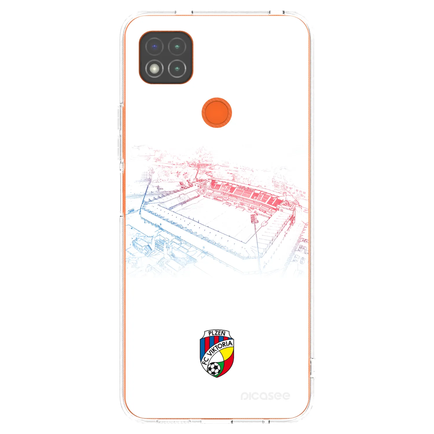 Picasee silikonový průhledný obal pro Xiaomi Redmi 9C - FC Viktoria Plzeň C