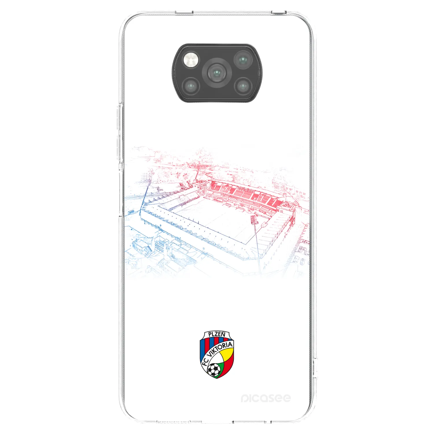 Picasee silikonový černý obal pro Xiaomi Poco X3 - FC Viktoria Plzeň C