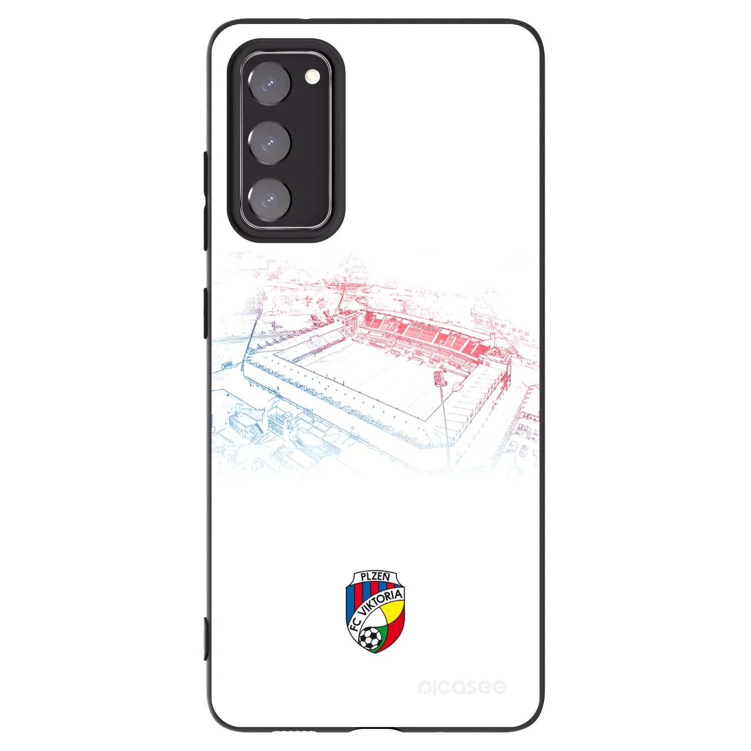 Picasee silikonový černý obal pro Samsung Galaxy S20 FE - FC Viktoria Plzeň C