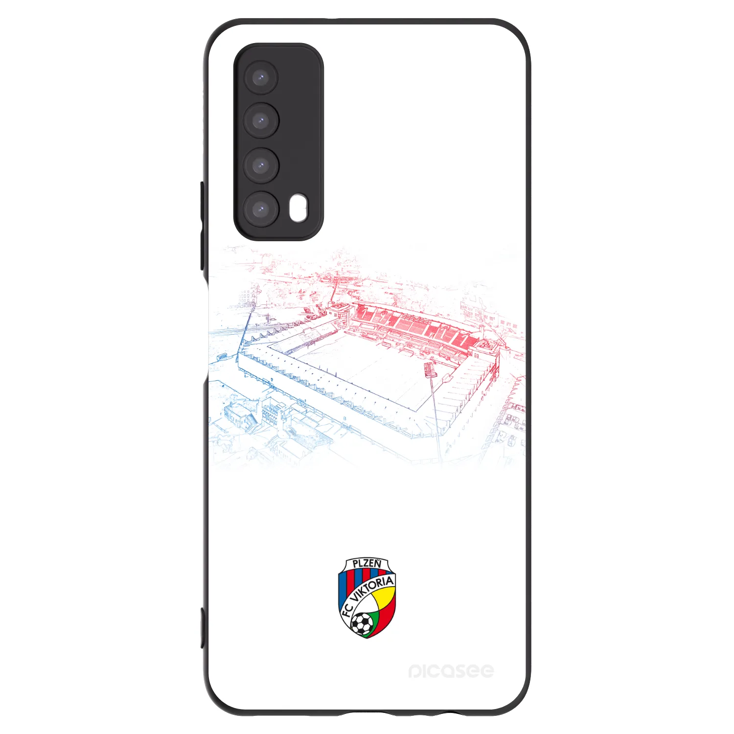 Picasee silikonový černý obal pro Huawei P Smart 2021 - FC Viktoria Plzeň C