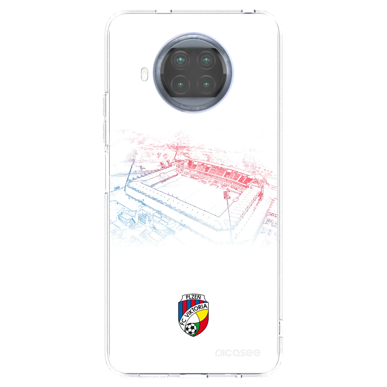 Picasee silikonový průhledný obal pro Xiaomi Mi 10T Lite - FC Viktoria Plzeň C