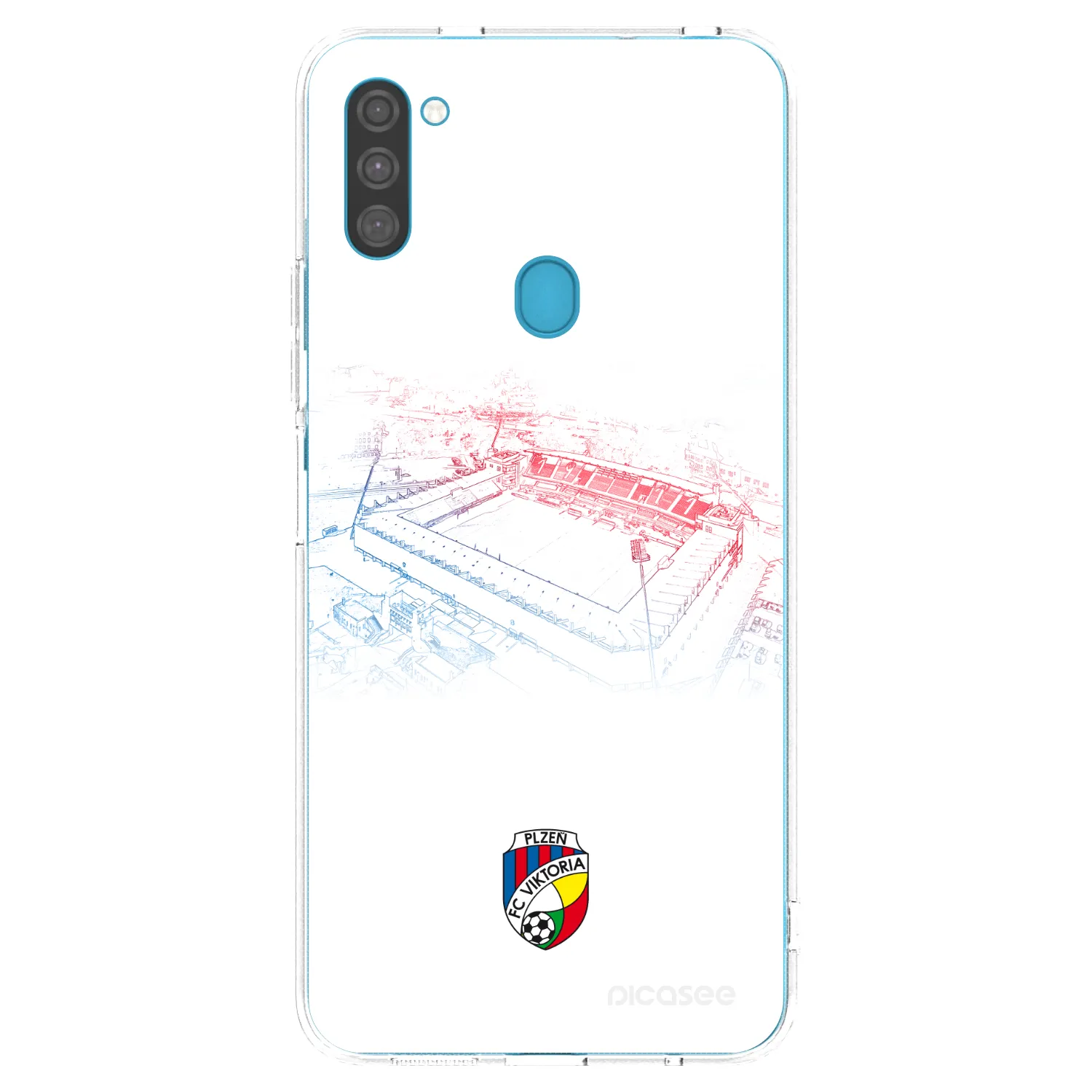 Picasee silikonový průhledný obal pro Samsung Galaxy M11 - FC Viktoria Plzeň C