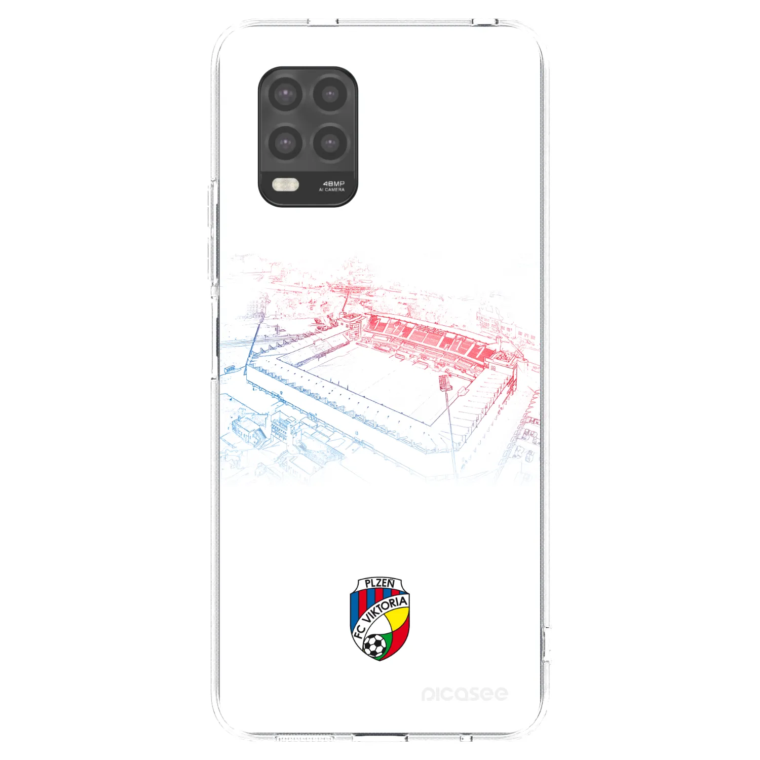 Picasee silikonový průhledný obal pro Xiaomi Mi 10 Lite - FC Viktoria Plzeň C
