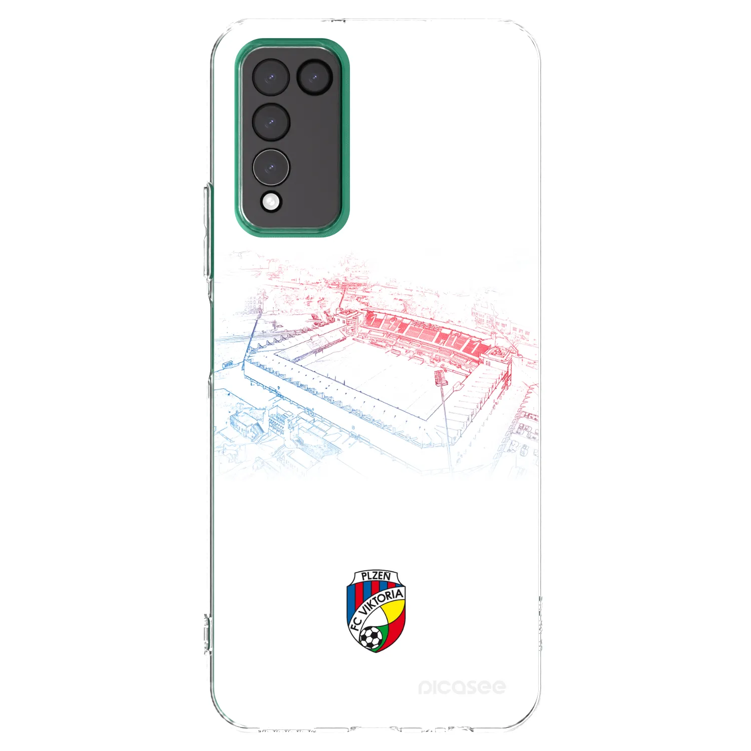 Picasee silikonový průhledný obal pro Honor 10X Lite - FC Viktoria Plzeň C